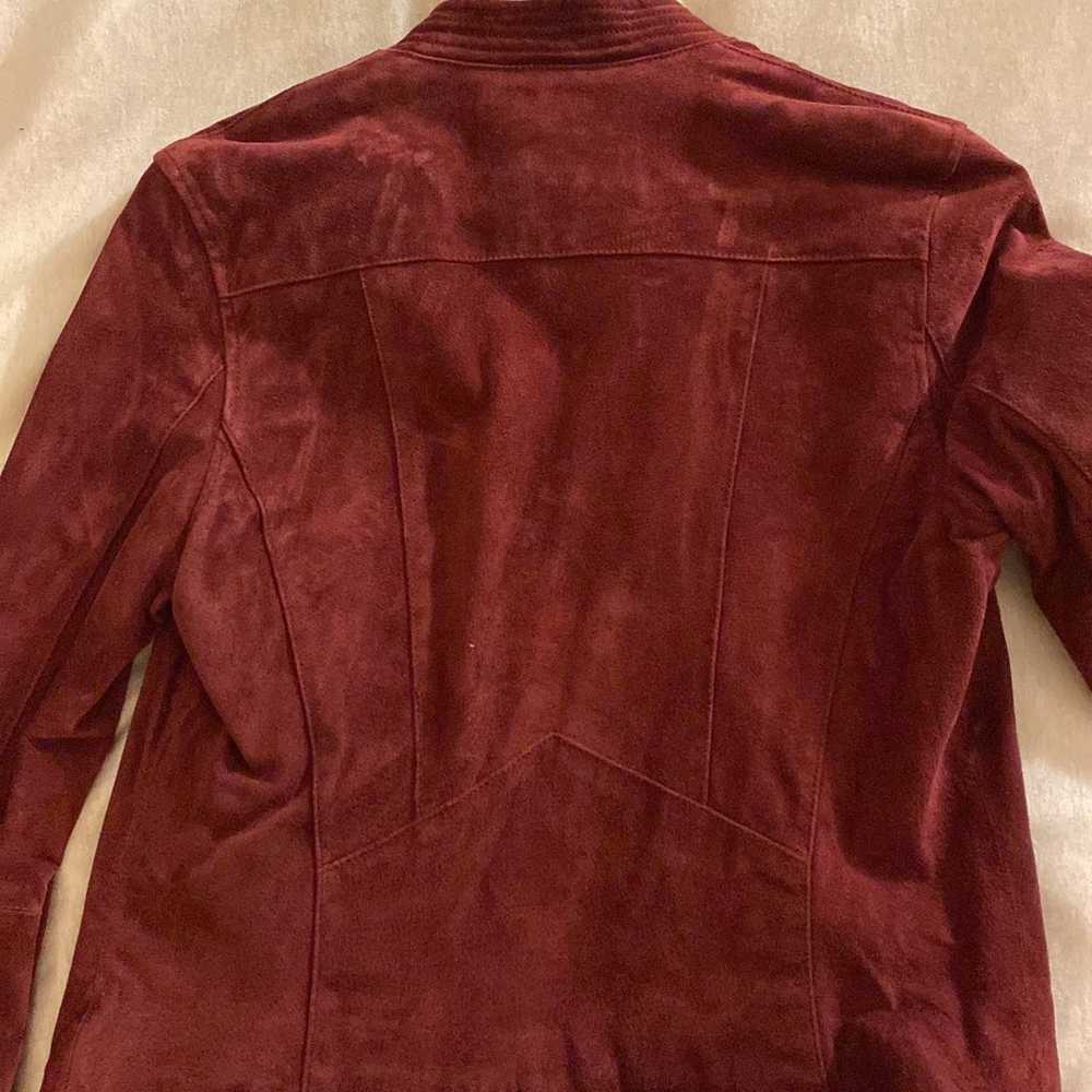 Blank NYC Red Suede Moto Jacket - image 5