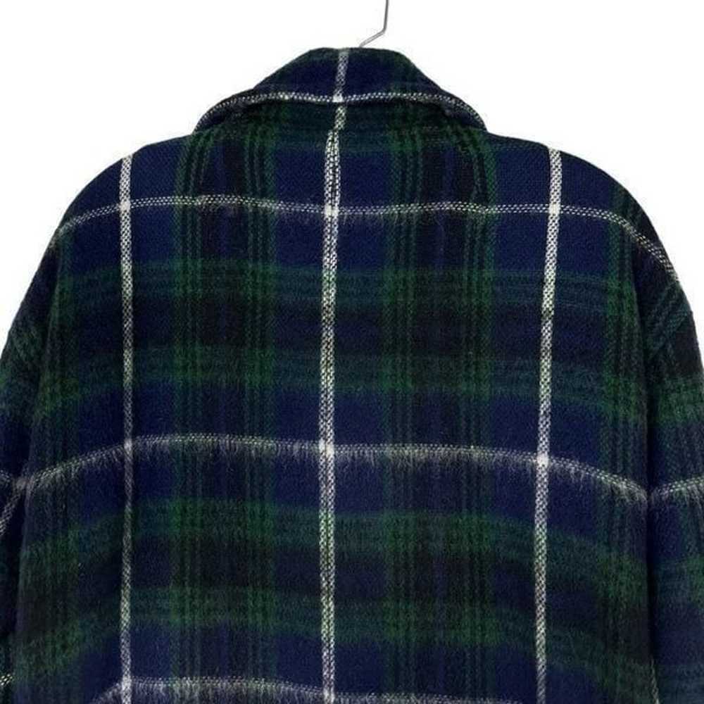 Hanii Y Academia Blue Green Plaid Mohair Wool Dou… - image 9