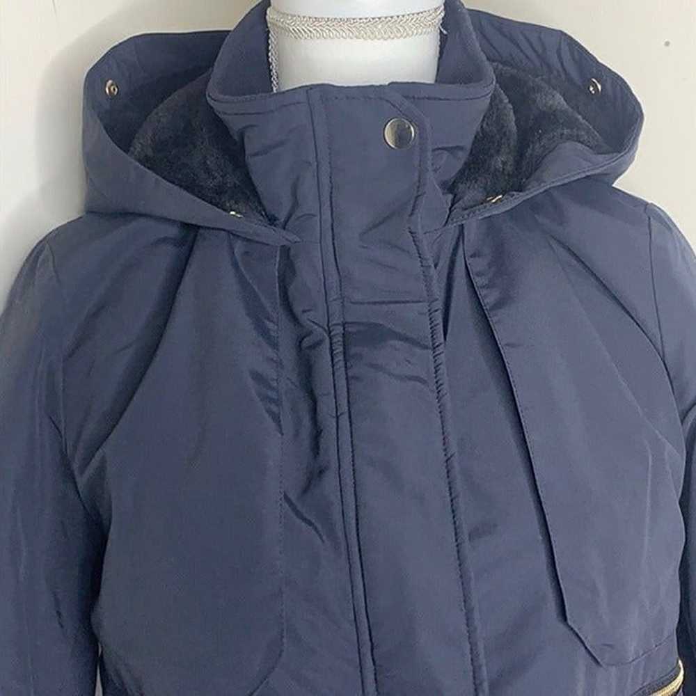 Zara Basic Navy Winter Snow Jacket Size Small - image 2