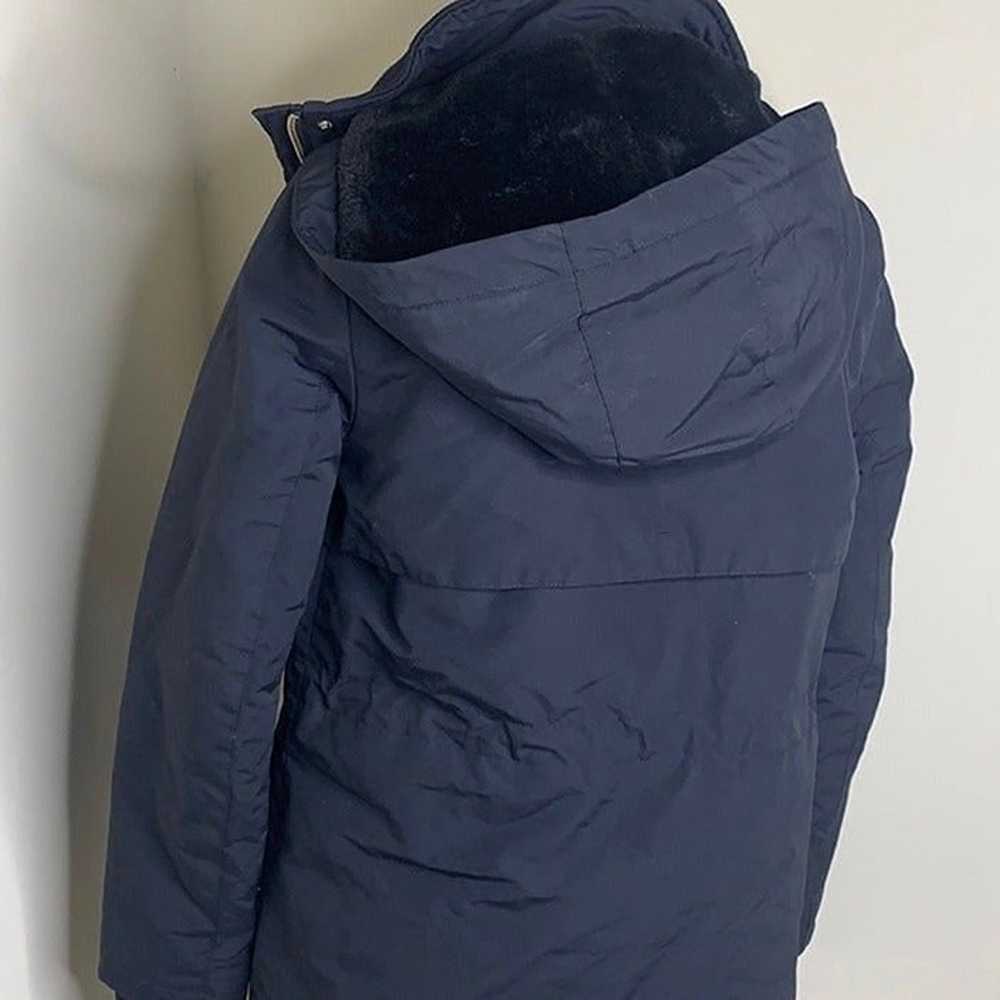 Zara Basic Navy Winter Snow Jacket Size Small - image 7