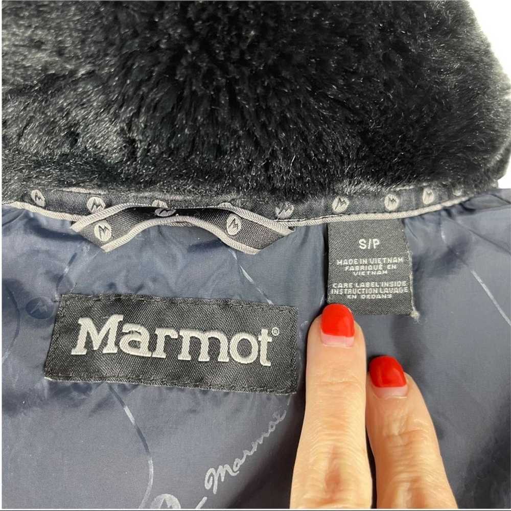 Marmot St. Moritz Black Quilted Faux Fur Full Zip… - image 11