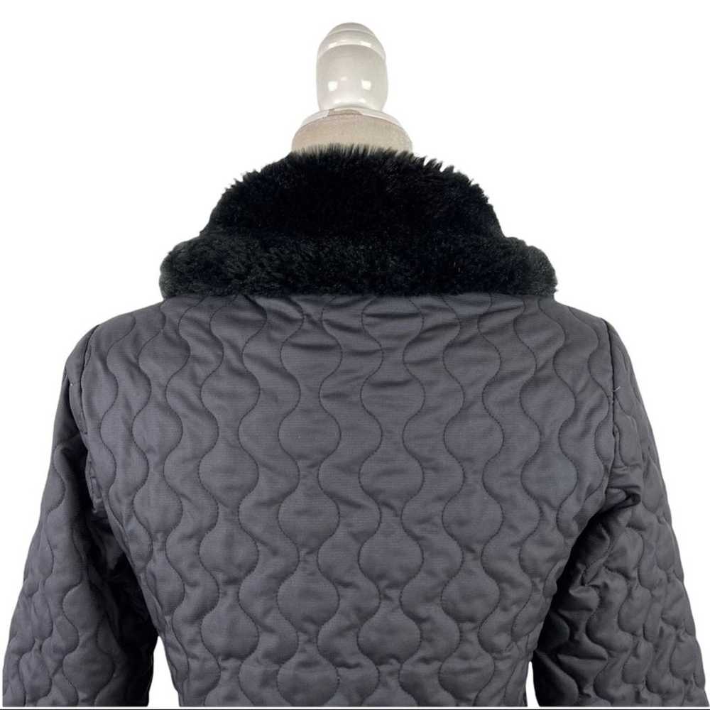 Marmot St. Moritz Black Quilted Faux Fur Full Zip… - image 9