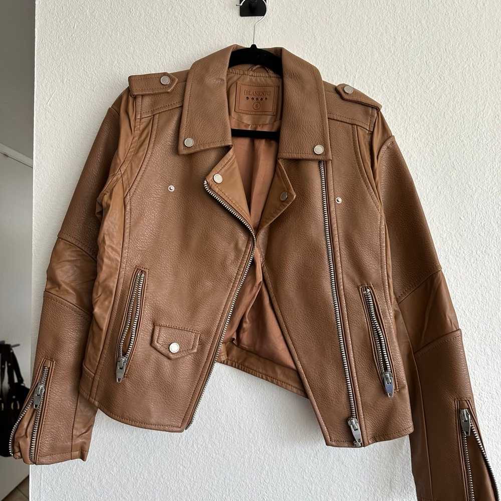 Blanknyc cognac moto jacket - size small - image 1