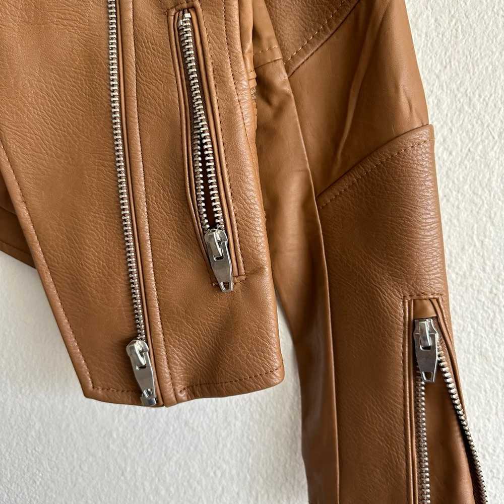 Blanknyc cognac moto jacket - size small - image 2