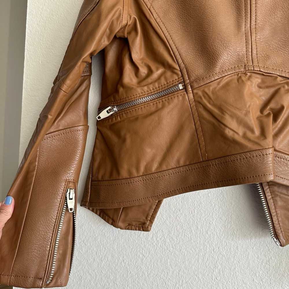 Blanknyc cognac moto jacket - size small - image 6