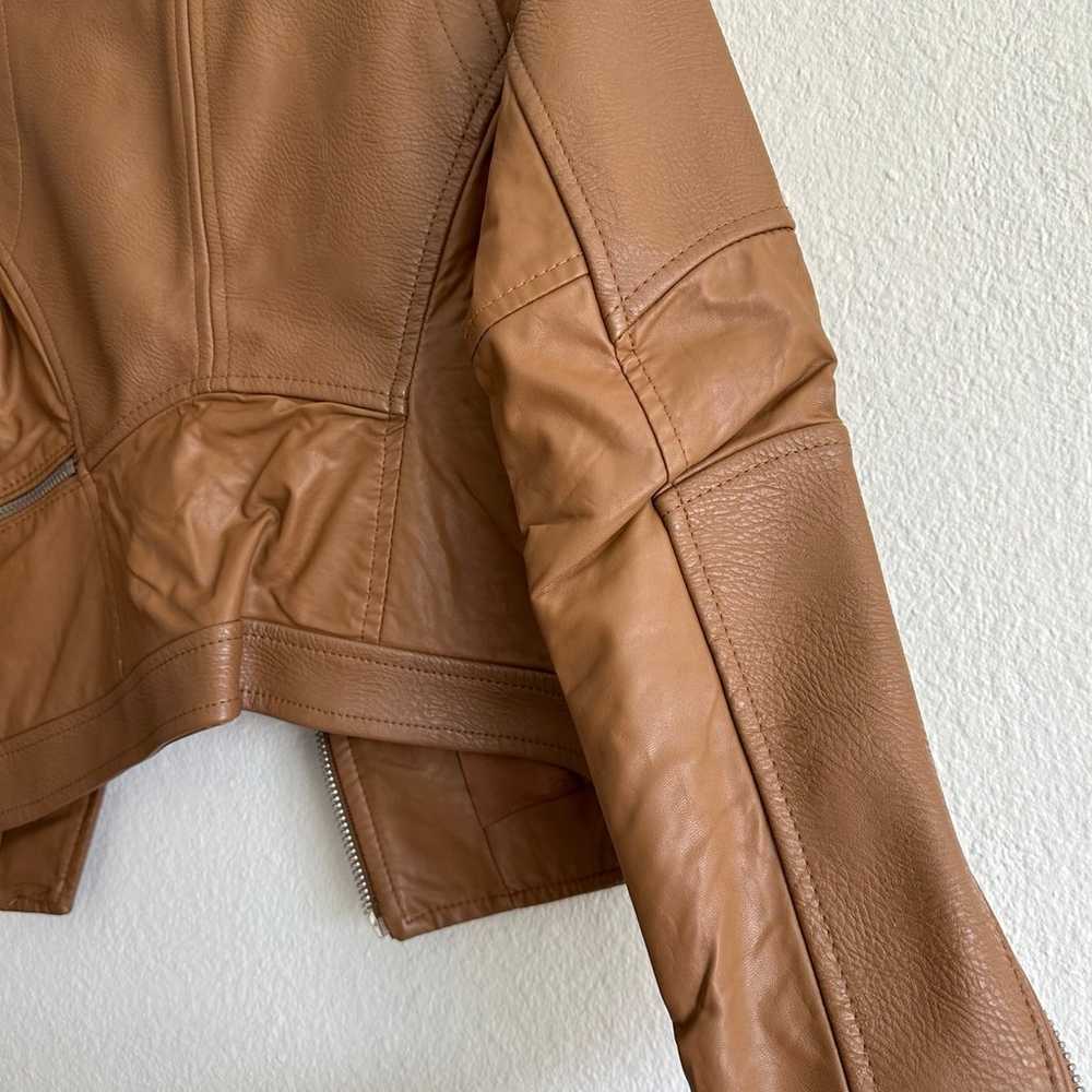 Blanknyc cognac moto jacket - size small - image 7