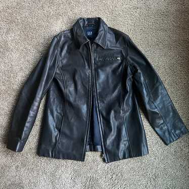 Vintage GAP brown leather jacket - Small