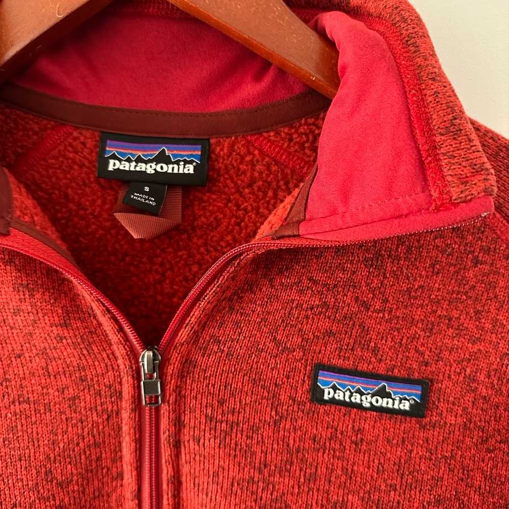 Patagonia Red Sweater fleece 1/4 Zip women’s pull… - image 5