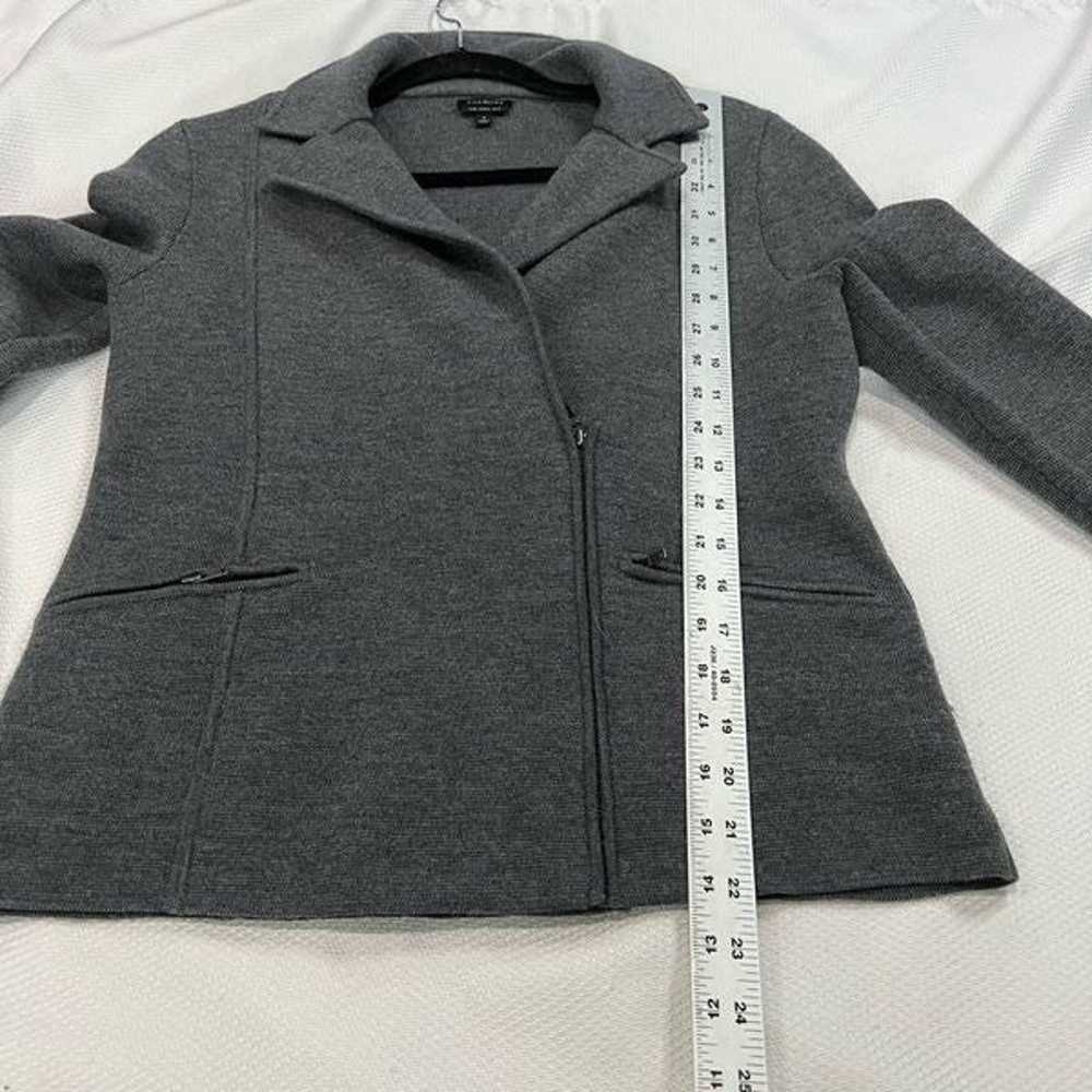 Talbots Pure Merino Wool Dark Gray Blazer Jacket - image 3