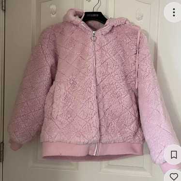 Pink fuzzy jacket