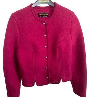 Geiger of Austria pink wool jacket