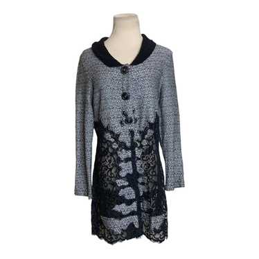 Nic-Zoe gray black lace button blazer size M - image 1