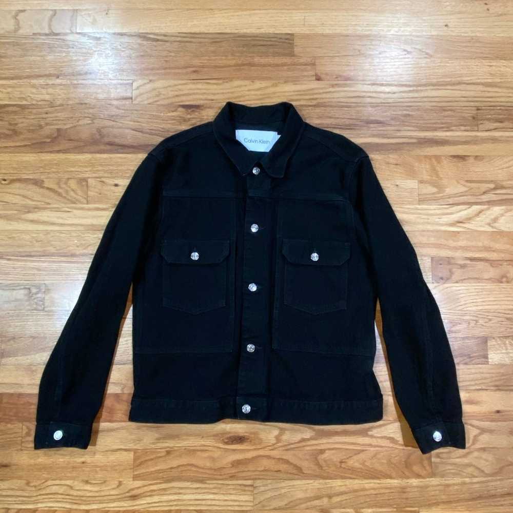 Calvin Klein black selvedge denim jacket - image 1