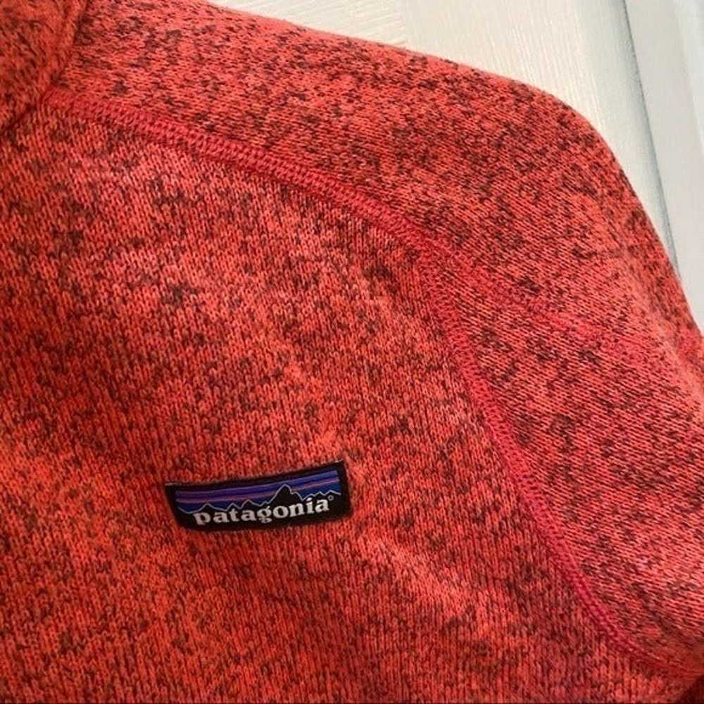 Patagonia red better sweater quarter zip pullover… - image 3