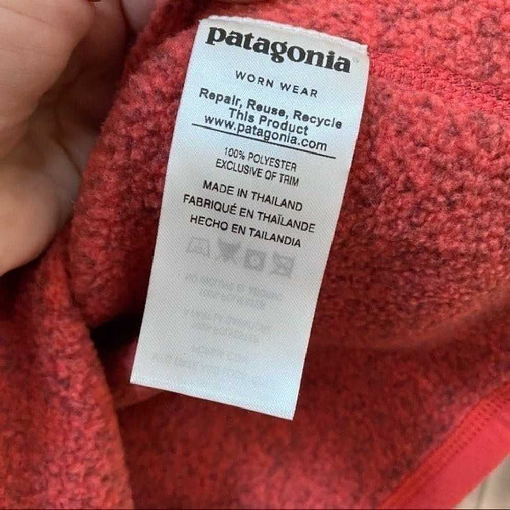 Patagonia red better sweater quarter zip pullover… - image 6