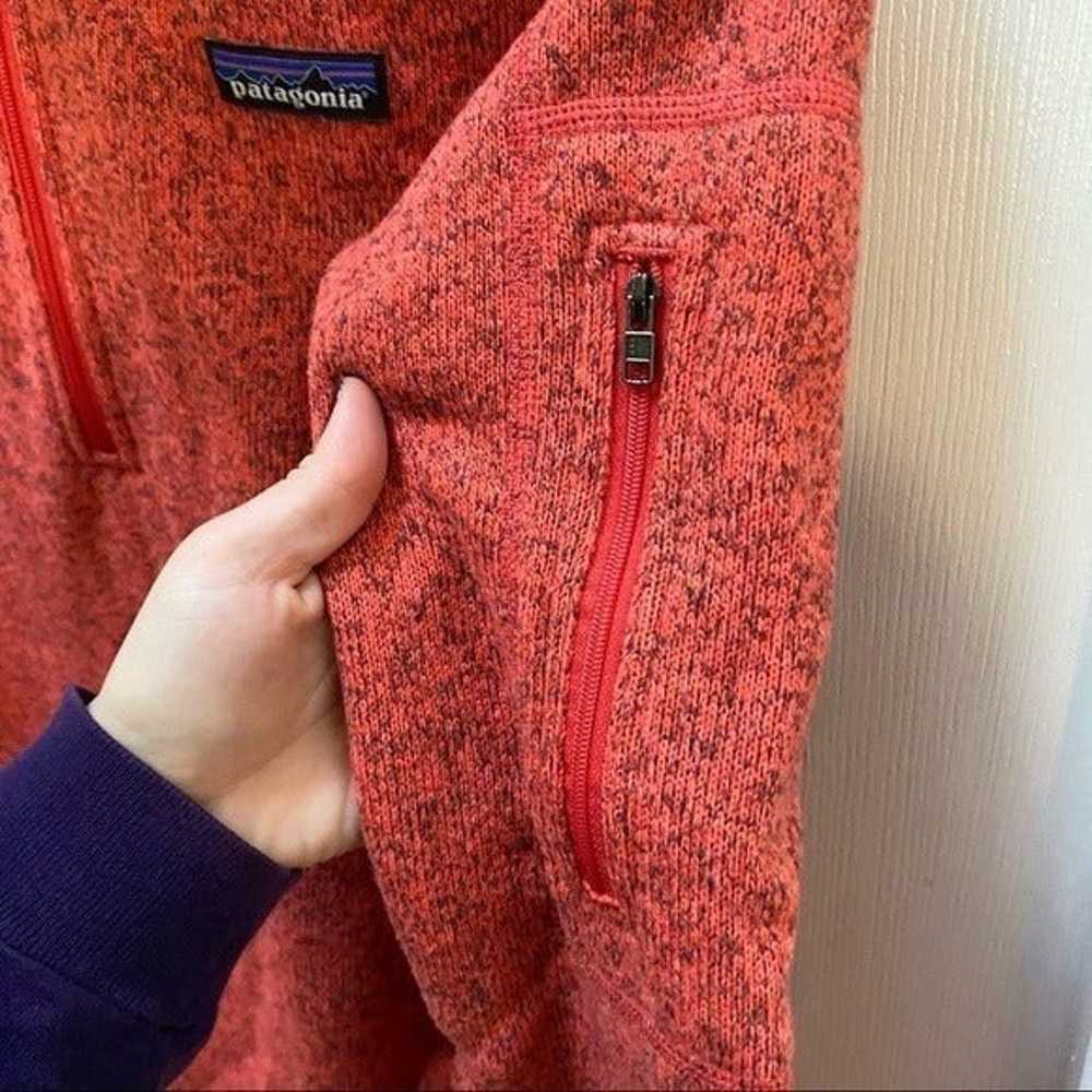 Patagonia red better sweater quarter zip pullover… - image 8