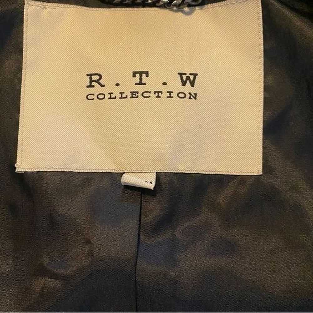 R.T.W.Collection Black Double Breasted Coat Sz 17… - image 8