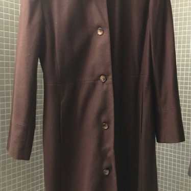 Coat Size 8 Brown 100% wool coat  FINAL PRICE - image 1