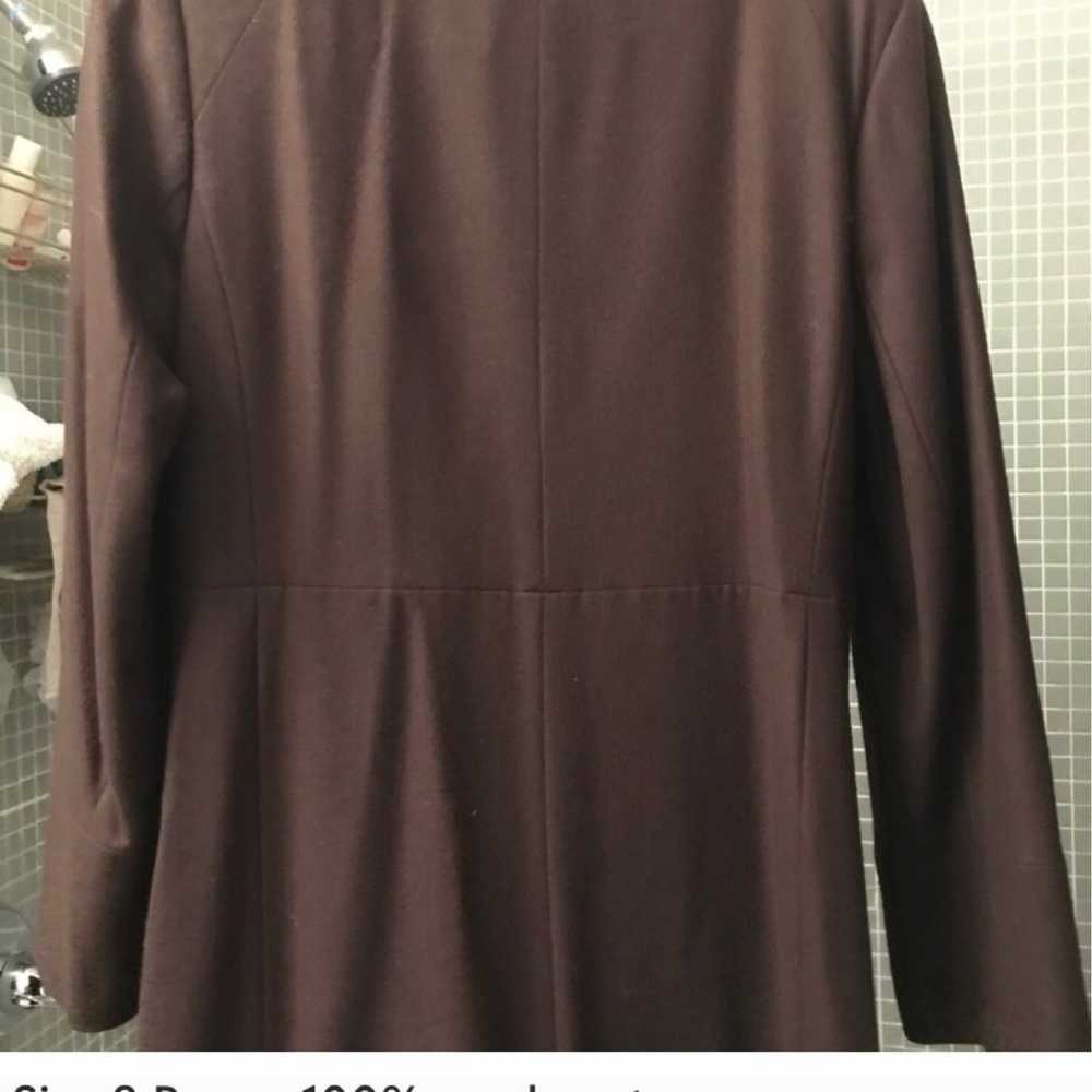 Coat Size 8 Brown 100% wool coat  FINAL PRICE - image 2