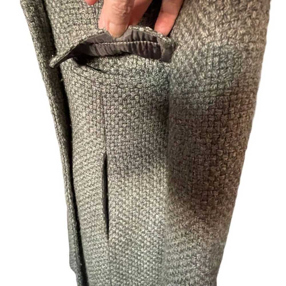 MNG Suit Tweed Long Double Breasted Gray Jacket - image 4
