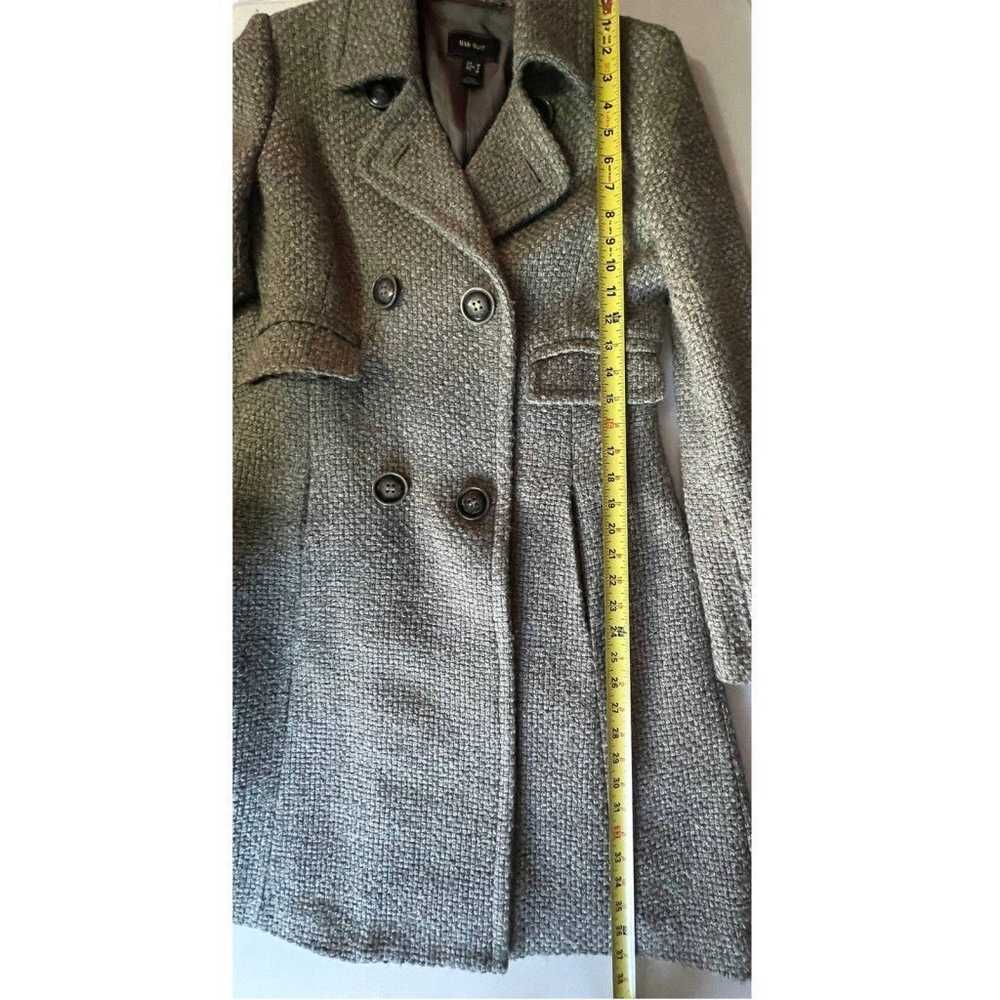MNG Suit Tweed Long Double Breasted Gray Jacket - image 7