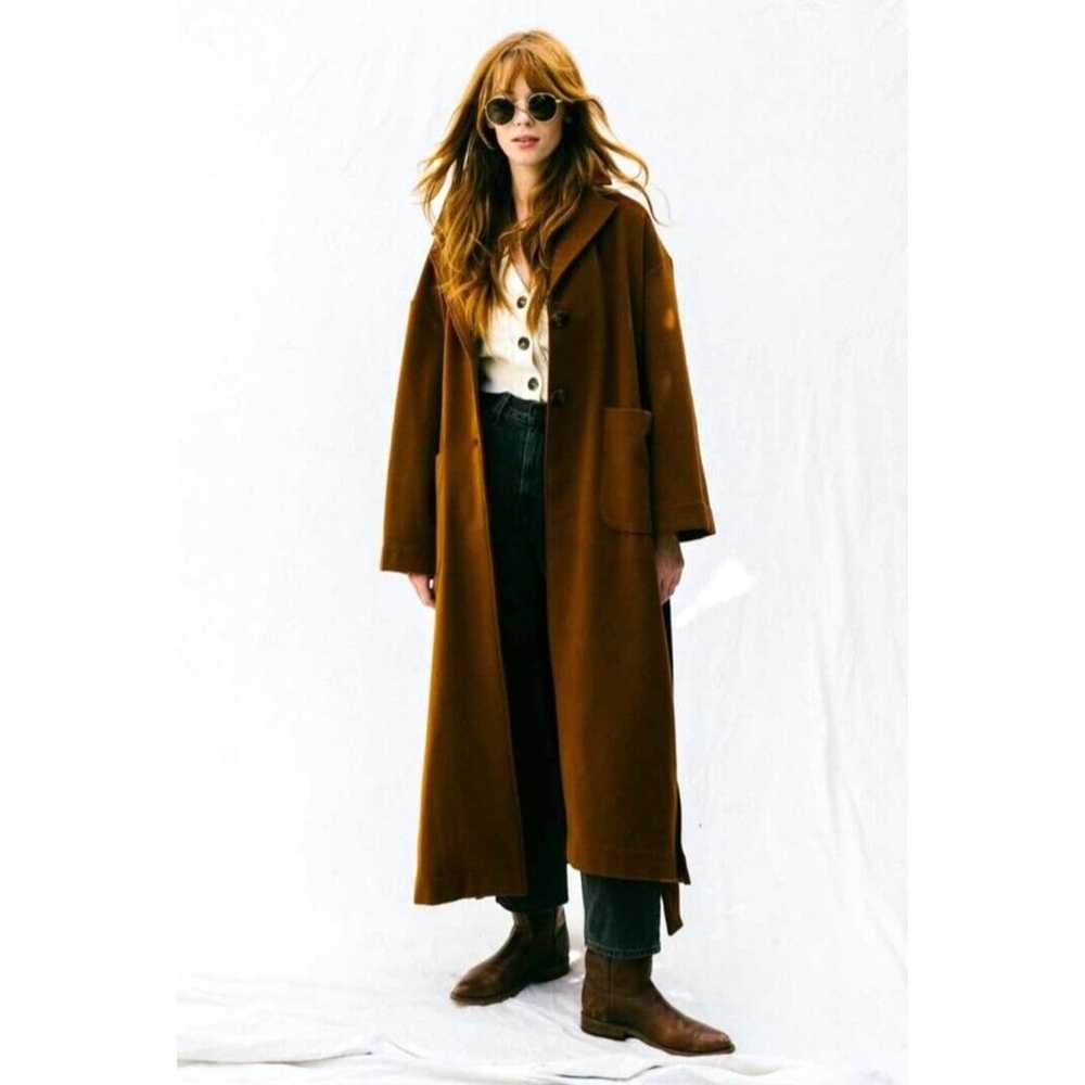En Saison Brown Oversized Coat Size Medium - image 1
