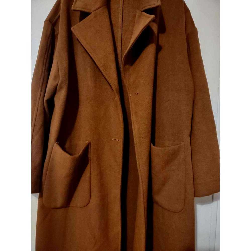 En Saison Brown Oversized Coat Size Medium - image 3