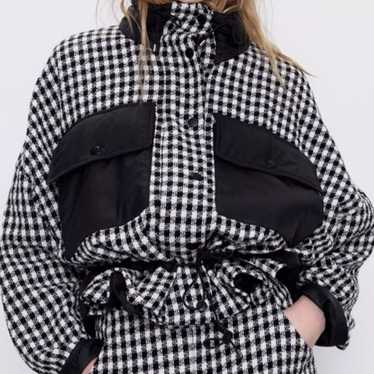 Zara Oversized Checkered Jacket