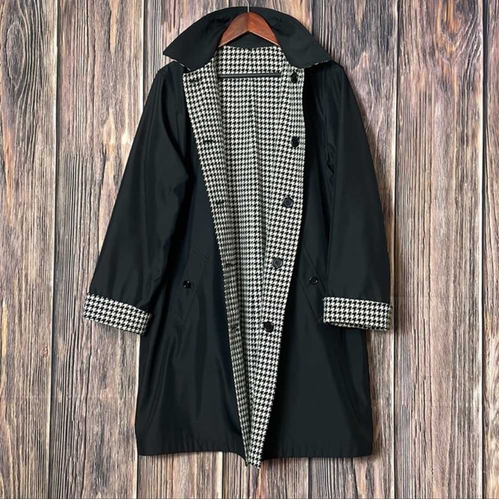 TALBOTS Women Double-Sided Coat Size 10 Color Bla… - image 10