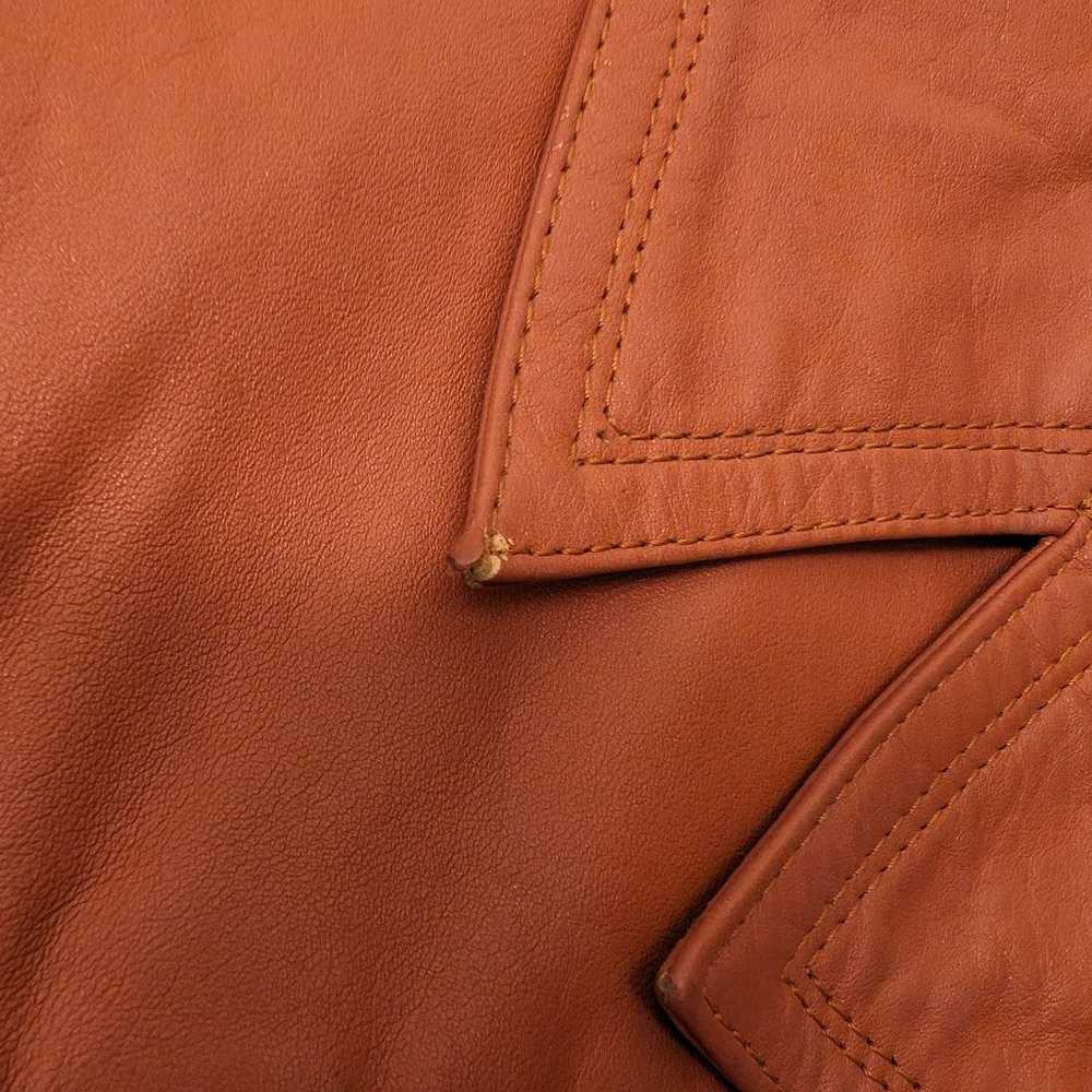 Caramel leather jacket - image 7