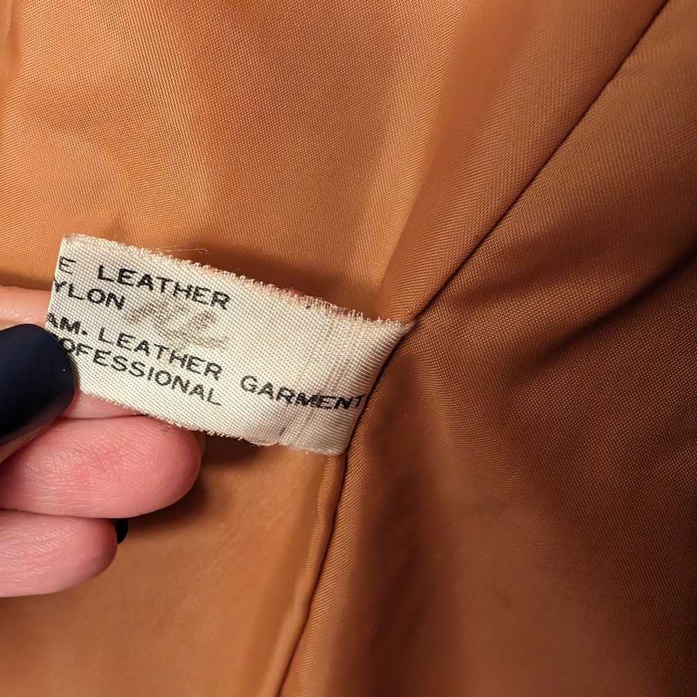 Caramel leather jacket - image 8