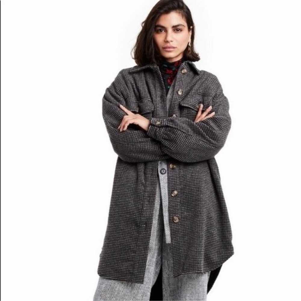 Rachel Comey Target gray black check shirt jacket… - image 1