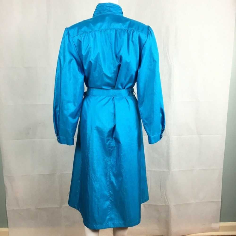 Forecaster Blue Vintage Rain Coat Sz 14 - image 6