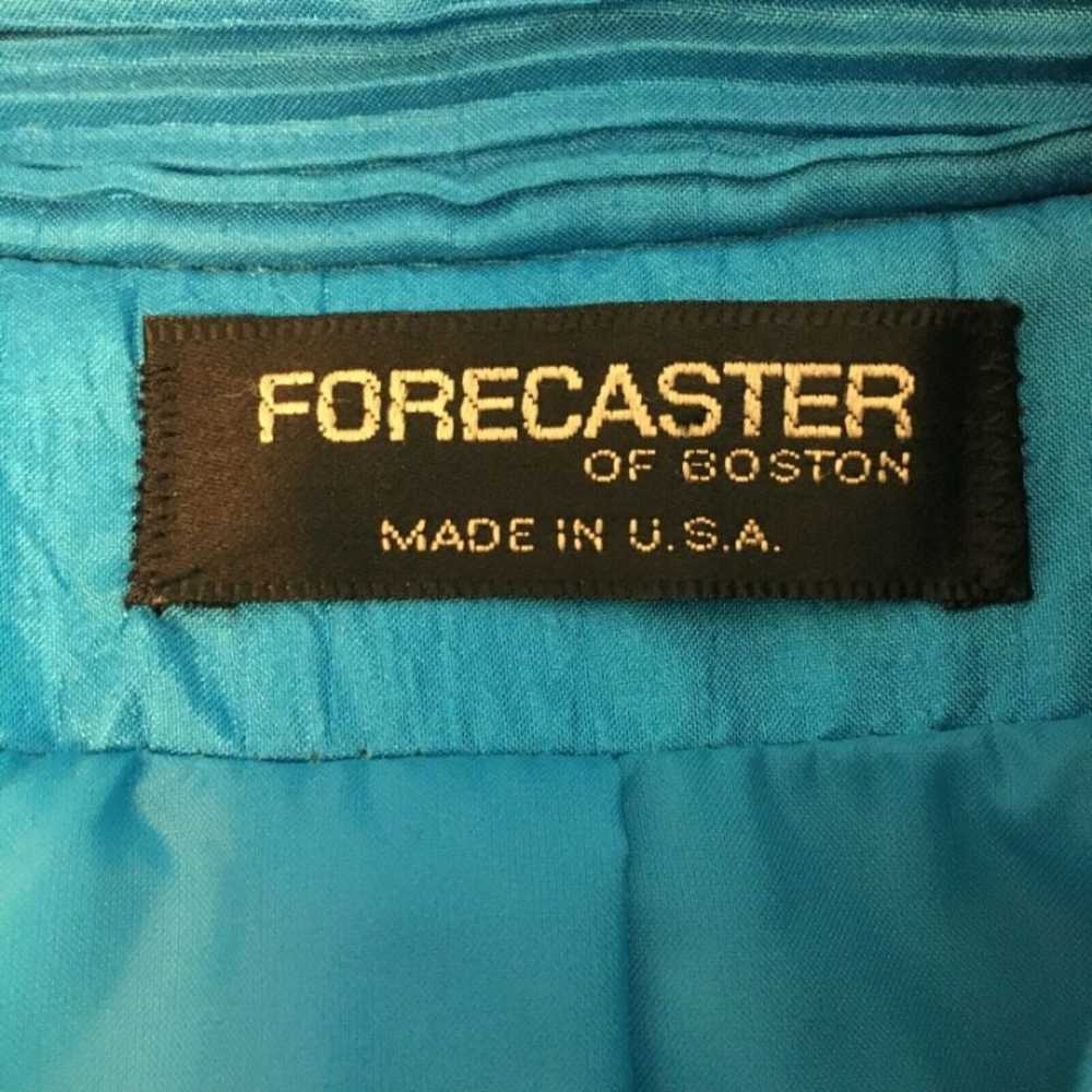 Forecaster Blue Vintage Rain Coat Sz 14 - image 7