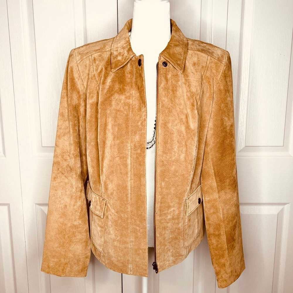 ALFANI Suede Leather Ladies Jacket - image 1