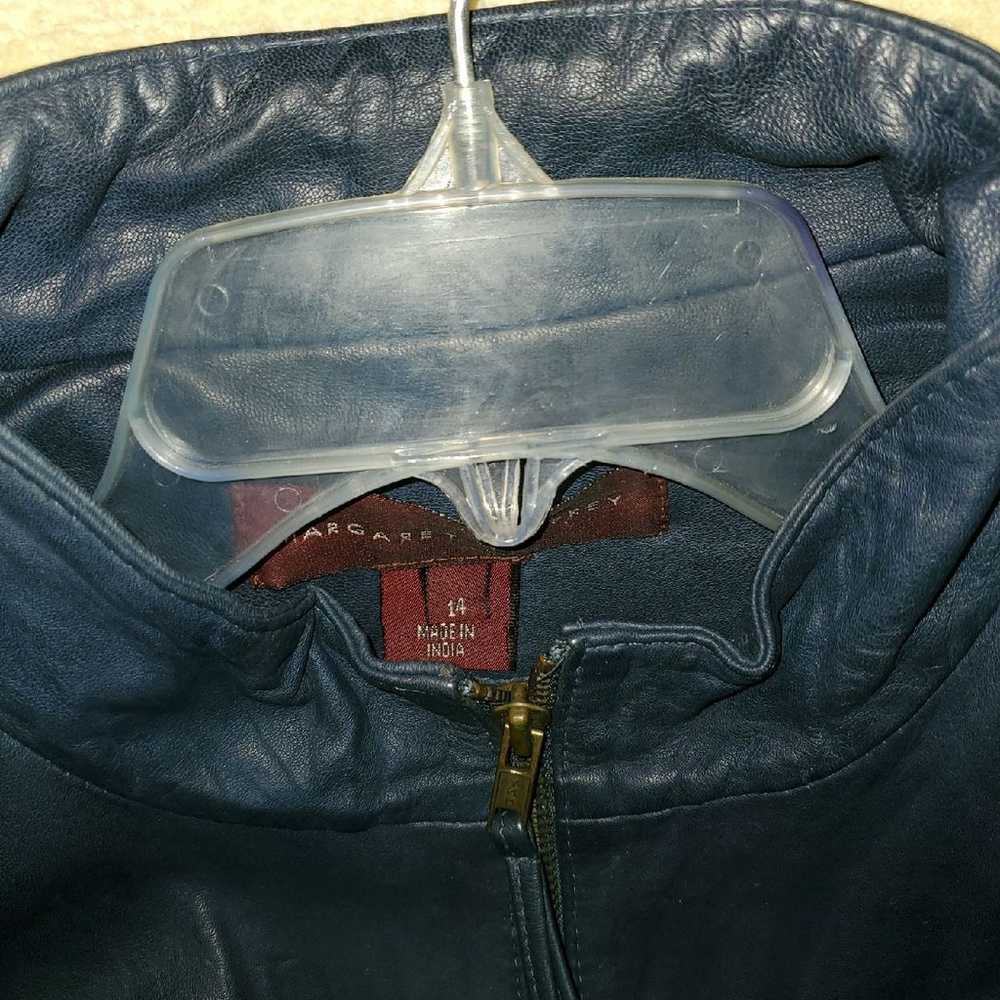 Real leather jacket by MARGARET GODFREY - image 6