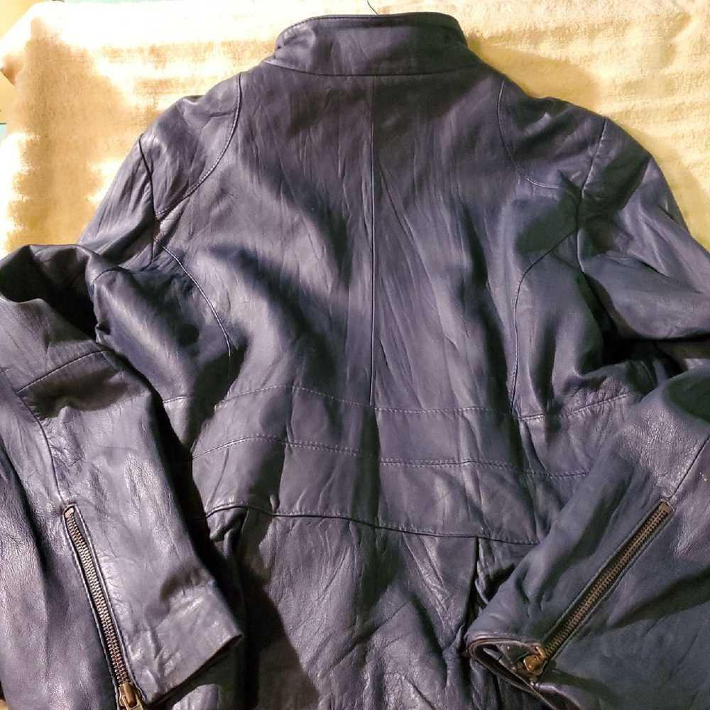 Real leather jacket by MARGARET GODFREY - image 7