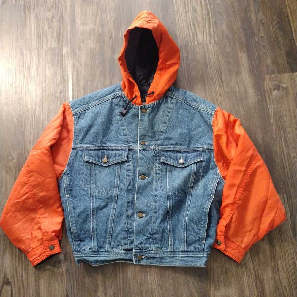 Vintage Gap hooded jean jacket - image 1