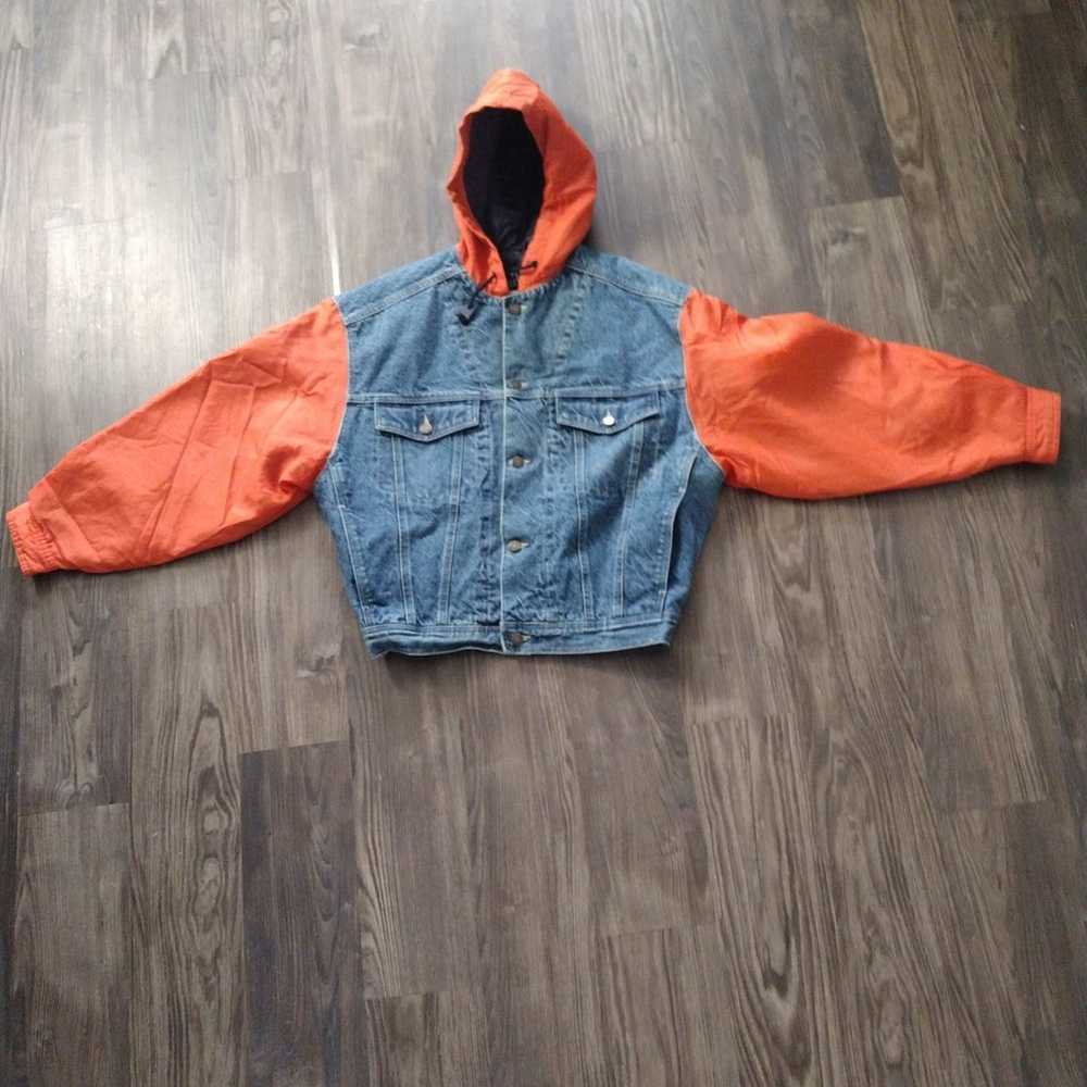 Vintage Gap hooded jean jacket - image 2