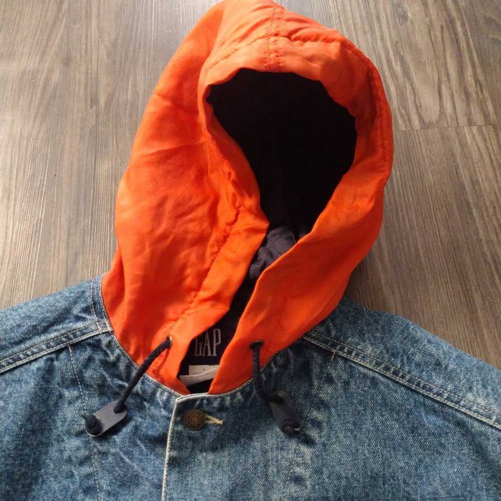 Vintage Gap hooded jean jacket - image 5
