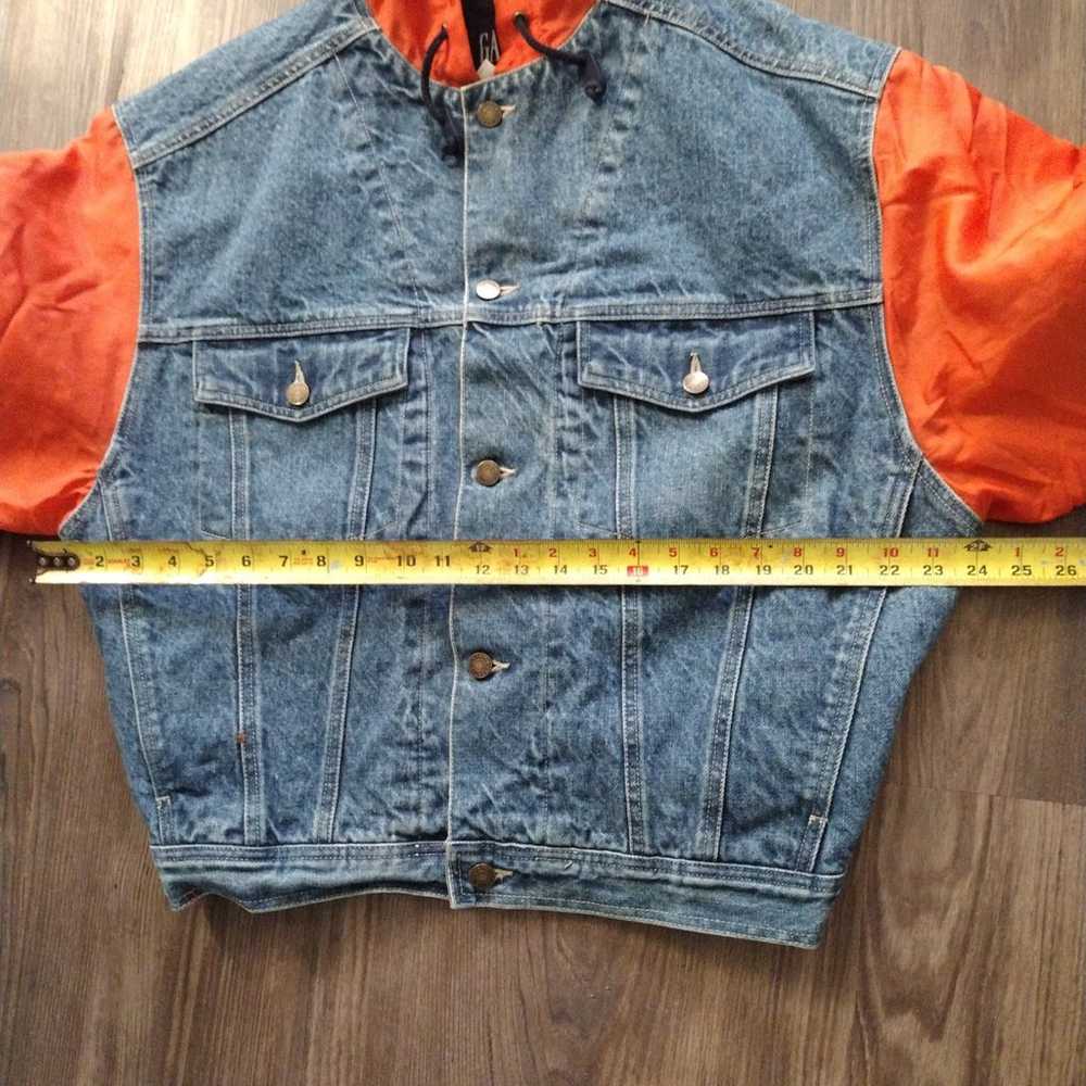 Vintage Gap hooded jean jacket - image 9