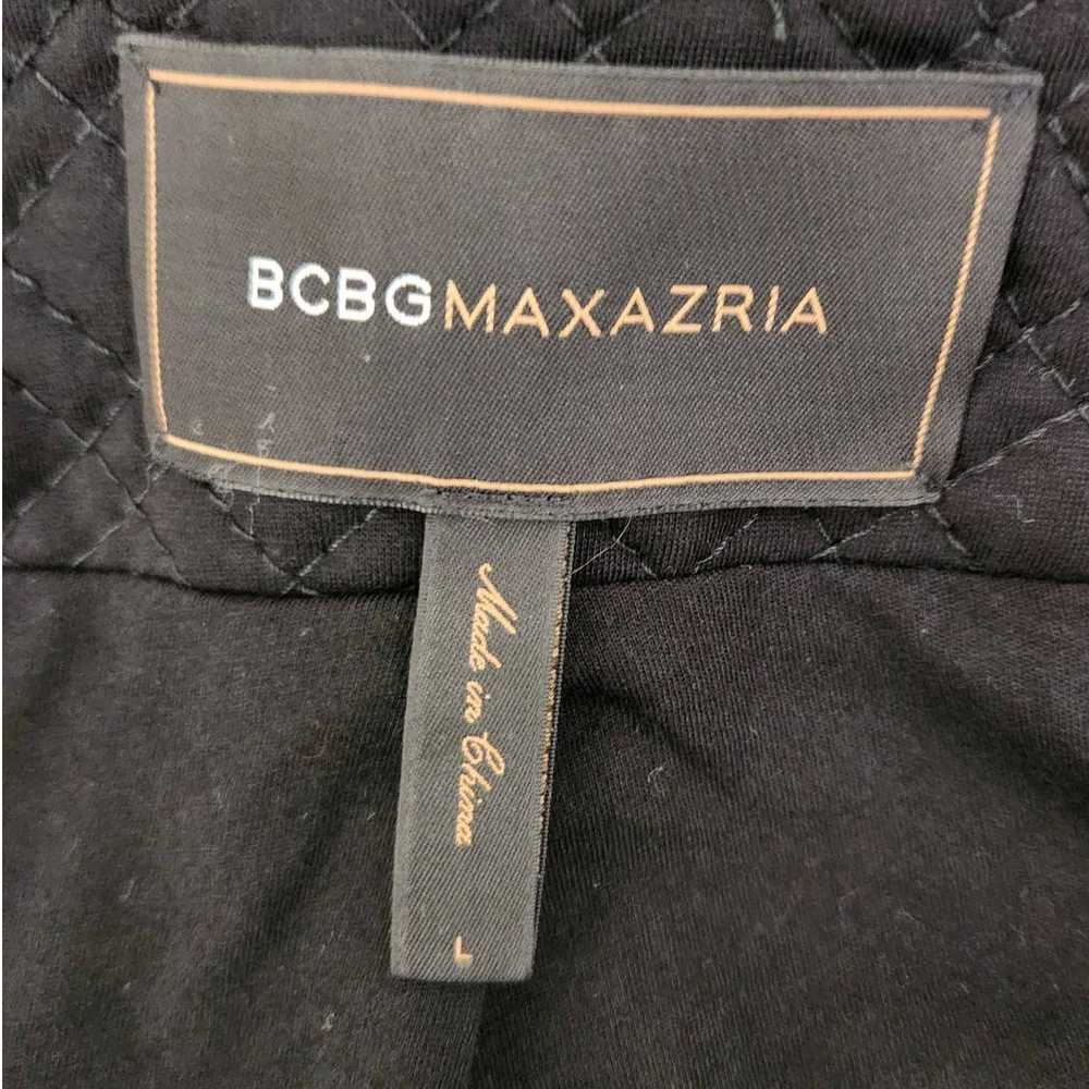 BCBGMaxAzria Quilted Strong Shoulder Zip Front Cr… - image 2