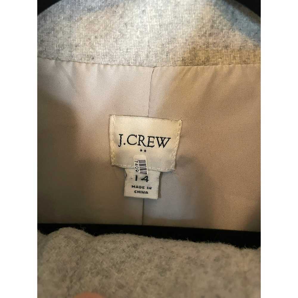 J. Crew Factory | Gray "City Coat" Long Line Wool… - image 4