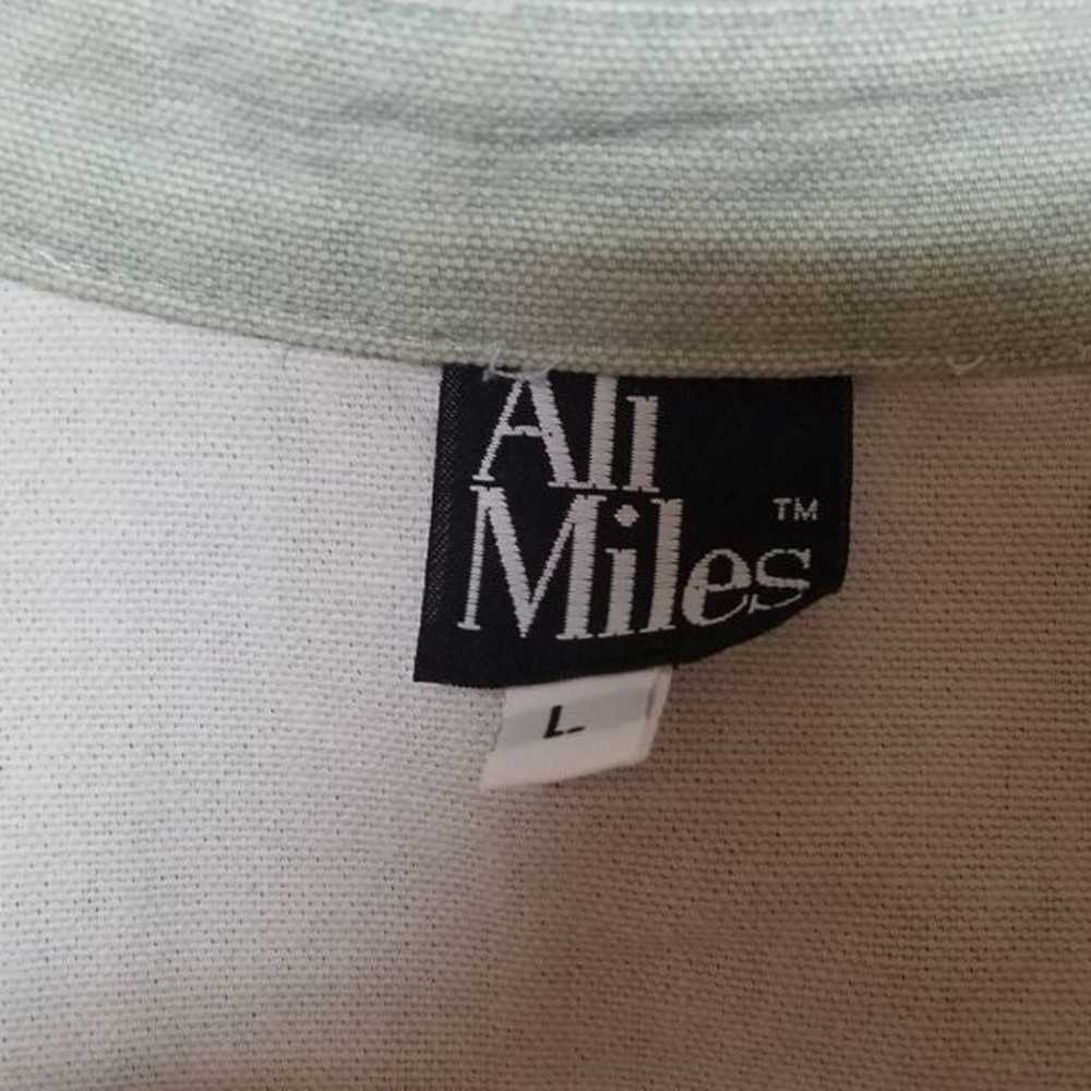 Vintage Ali Miles Mint Mixed Print Cropped Jacket - image 12