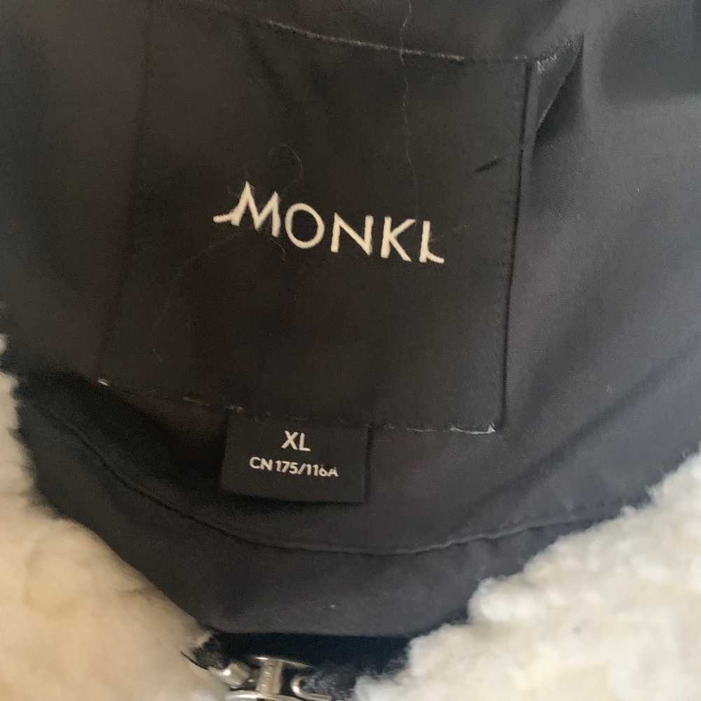 Monki oversized puffer jacket with borg detailing… - image 3