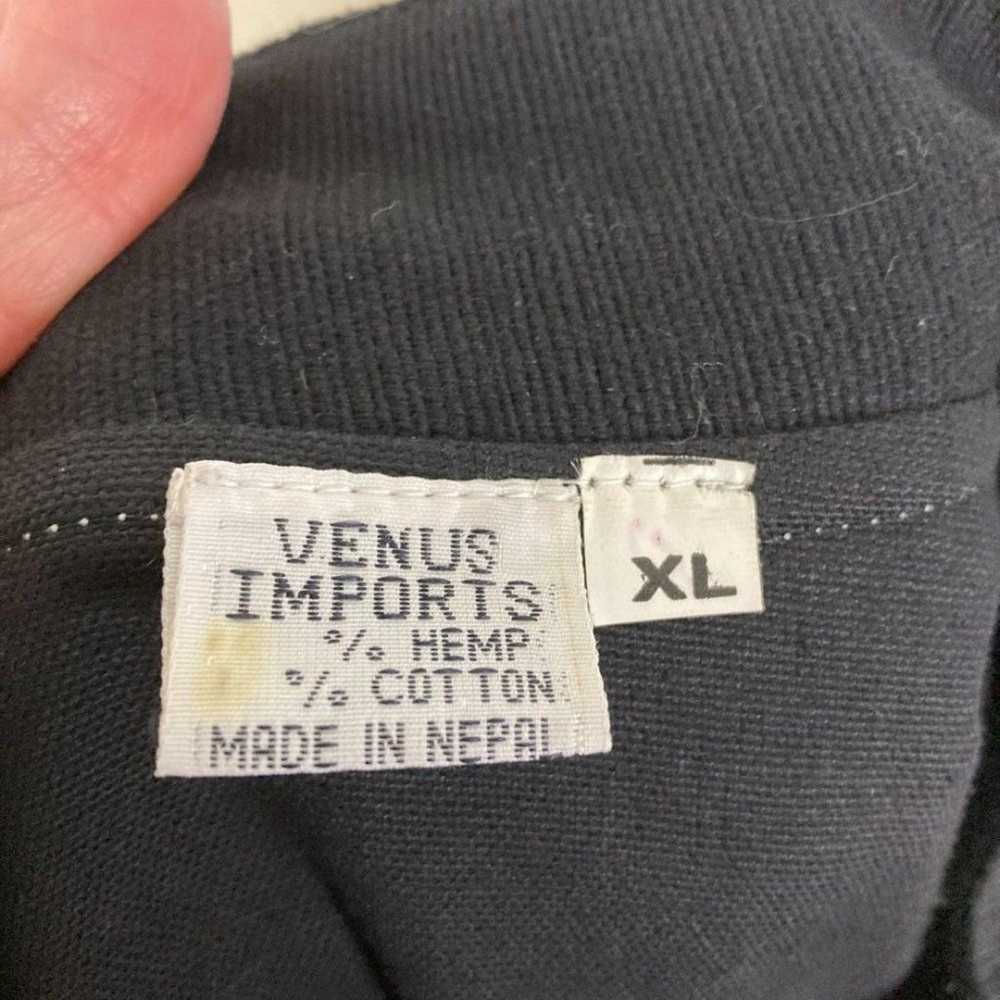 Venus Imports Hemp Cotton Jacket XL Made in Nepal - image 4