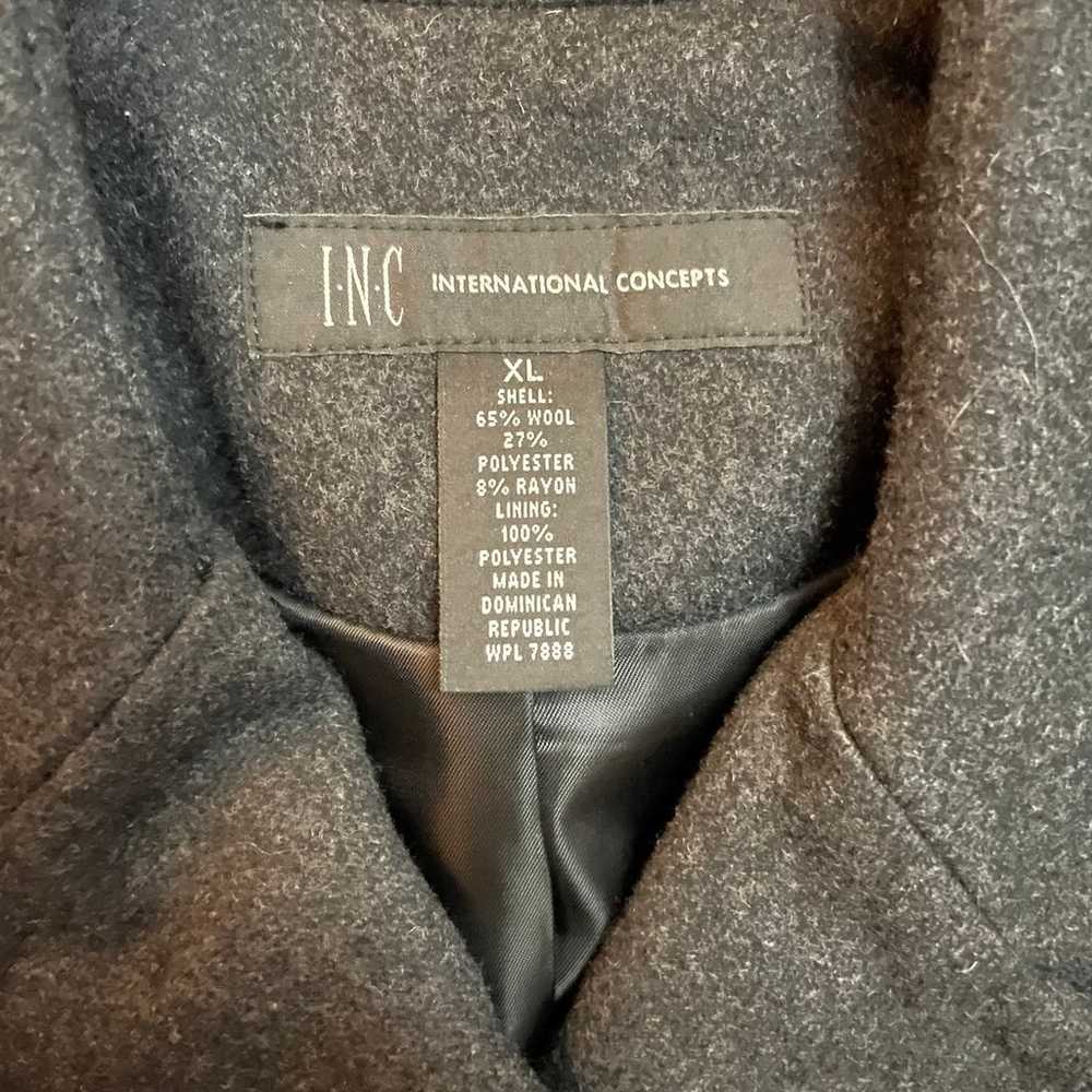 INC International Concepts Wool Blend Pea Coat Bu… - image 3