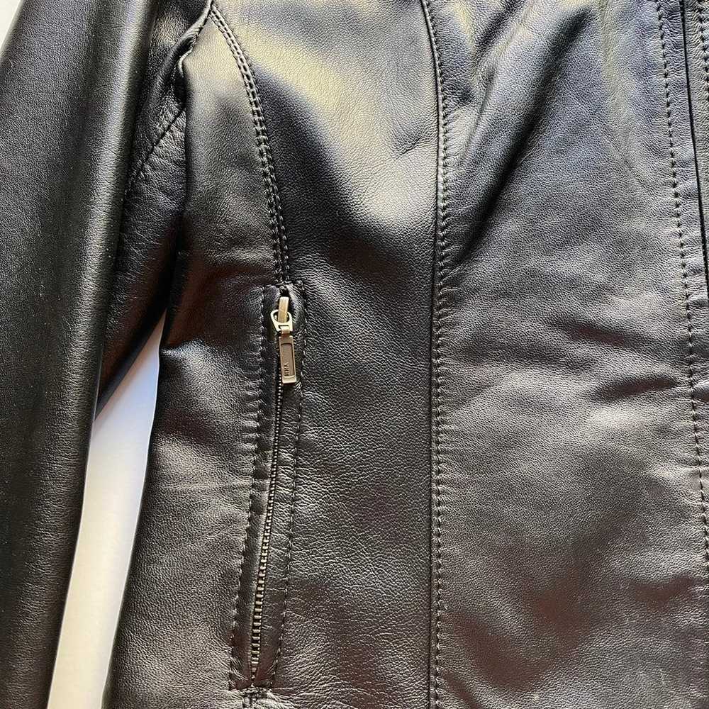 Beautiful Black leather jacket made and bought fr… - image 8