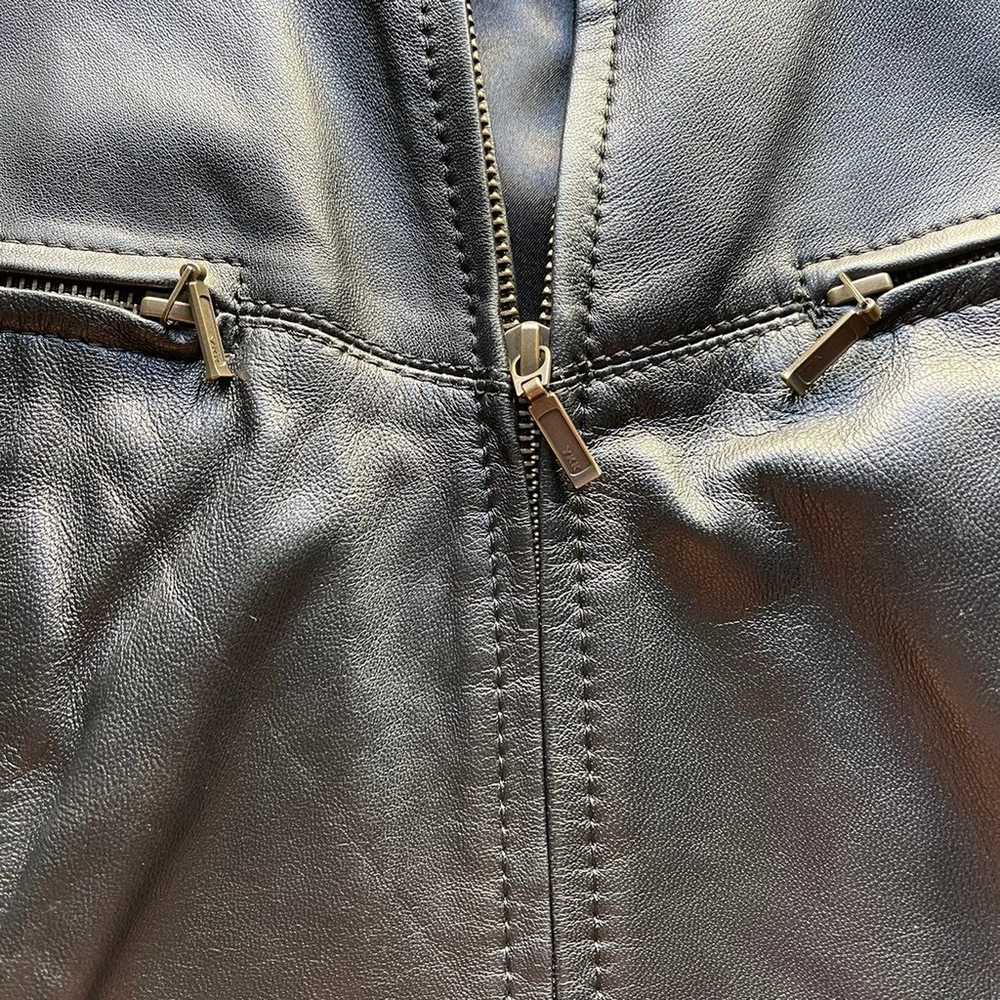 Beautiful Black leather jacket made and bought fr… - image 9