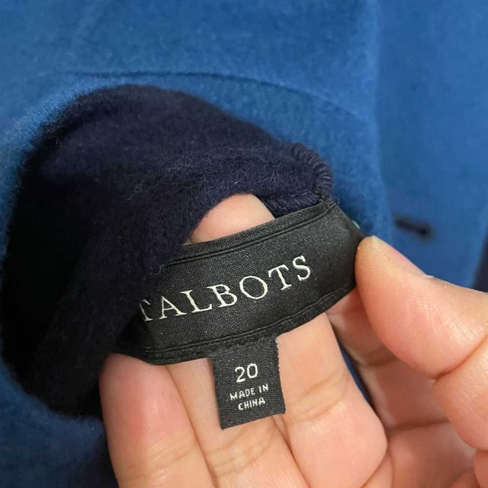 Talbots Wool Blend Reversible Coat Womens Size 20… - image 5